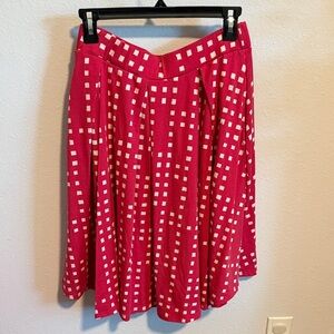 LuLaRoe hot pink and White Skirt